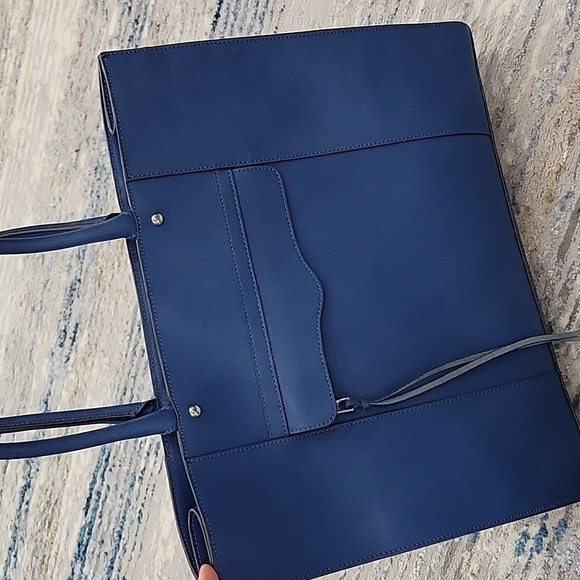 New! Never used! Rebecca Minkoff large blue leather handbag/tote - Picture 3 of 5